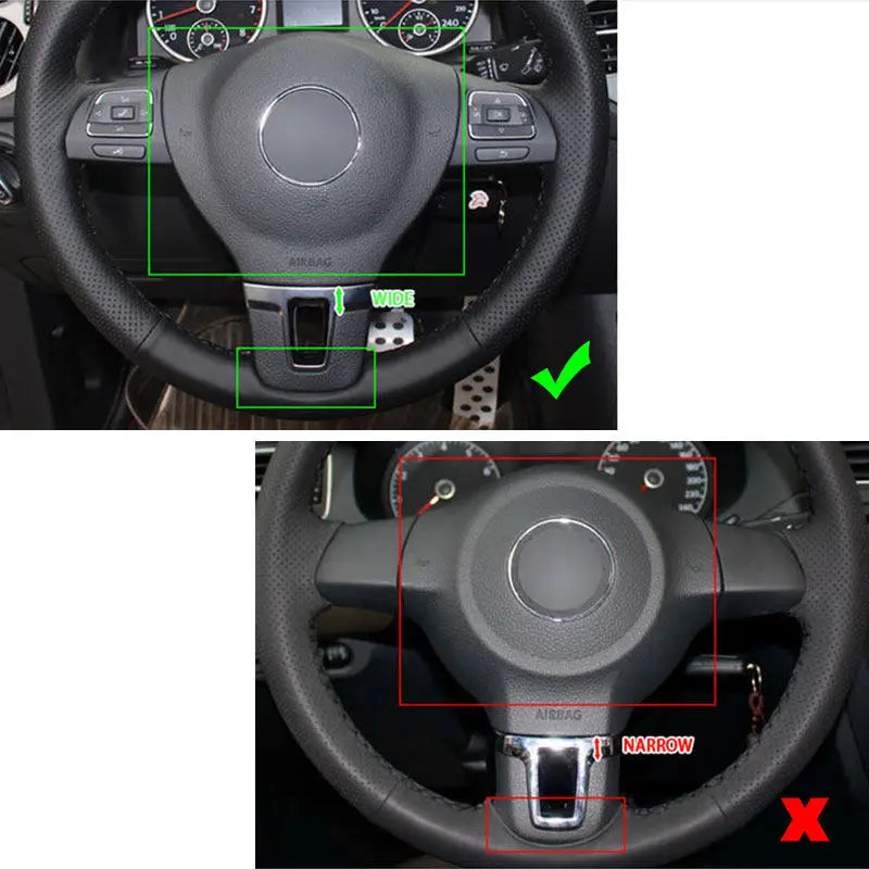 4Pcs Car Carbon Fiber Texture Steering Wheel Panel Cover Dec