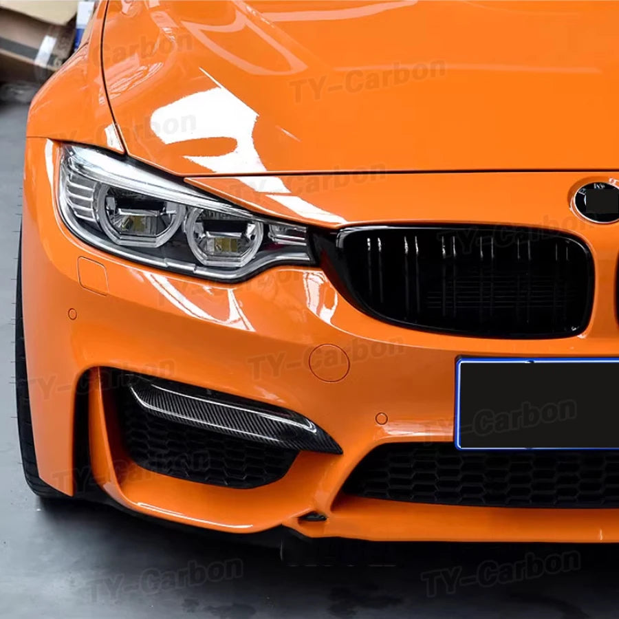 Dry Carbon Fiber Car Front Bumper Splitters For BMW F80 M3 F