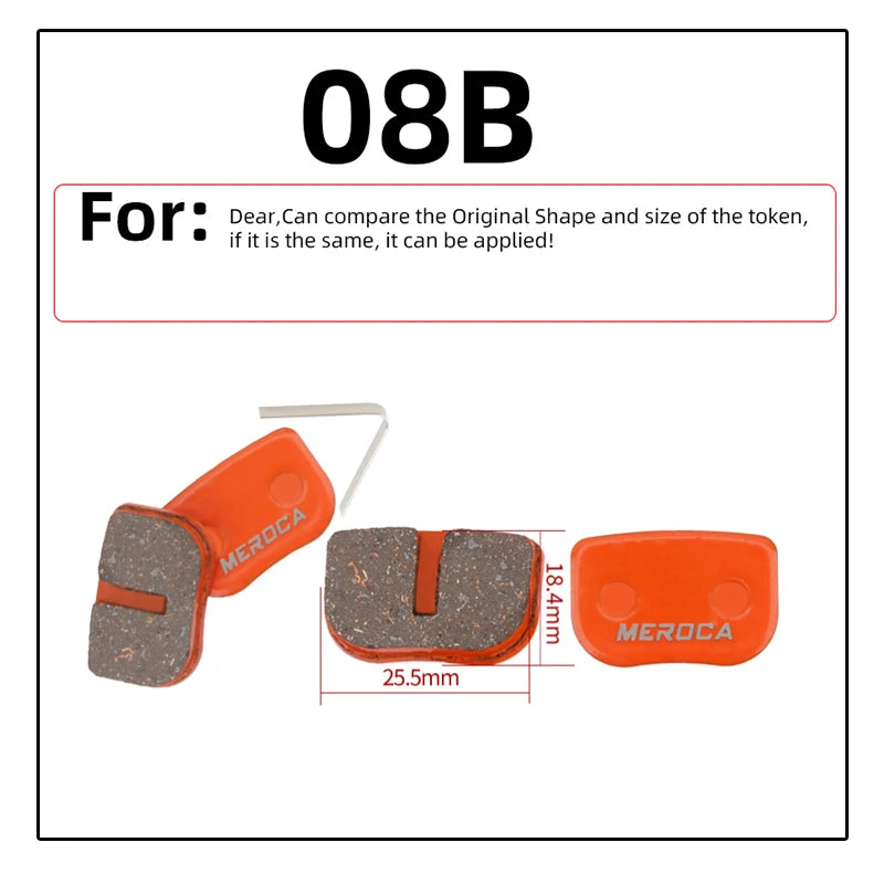 Bicycle Resin Brake Pad Mtb For Shimano M375 M445 Mt200 Bb5 Bb7 Mountain Road Bike Hydraulic Disc Brake Pads