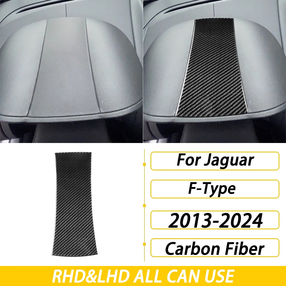For Jaguar F-TYPE 2013-2024 Carbon Fiber Center Console Gear Shift Dashboard Air Vent Panel Trim Set Car Accessories Sticker