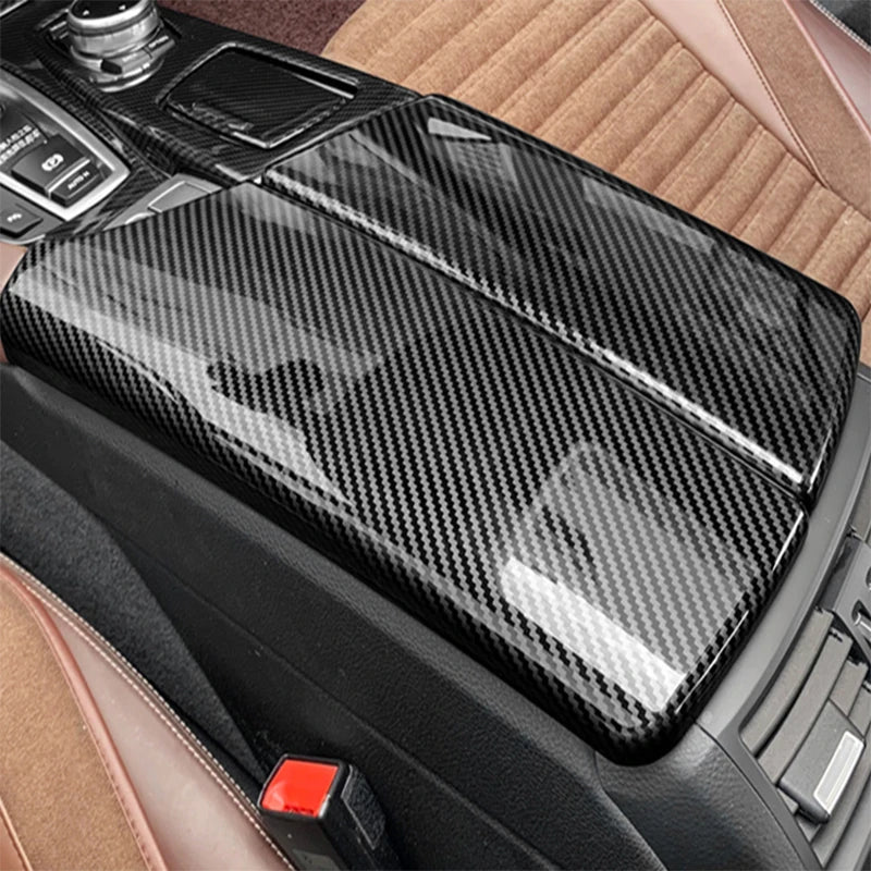 LHD For BMW 5 Series F10 F11 Carbon Fiber Car Central Armres