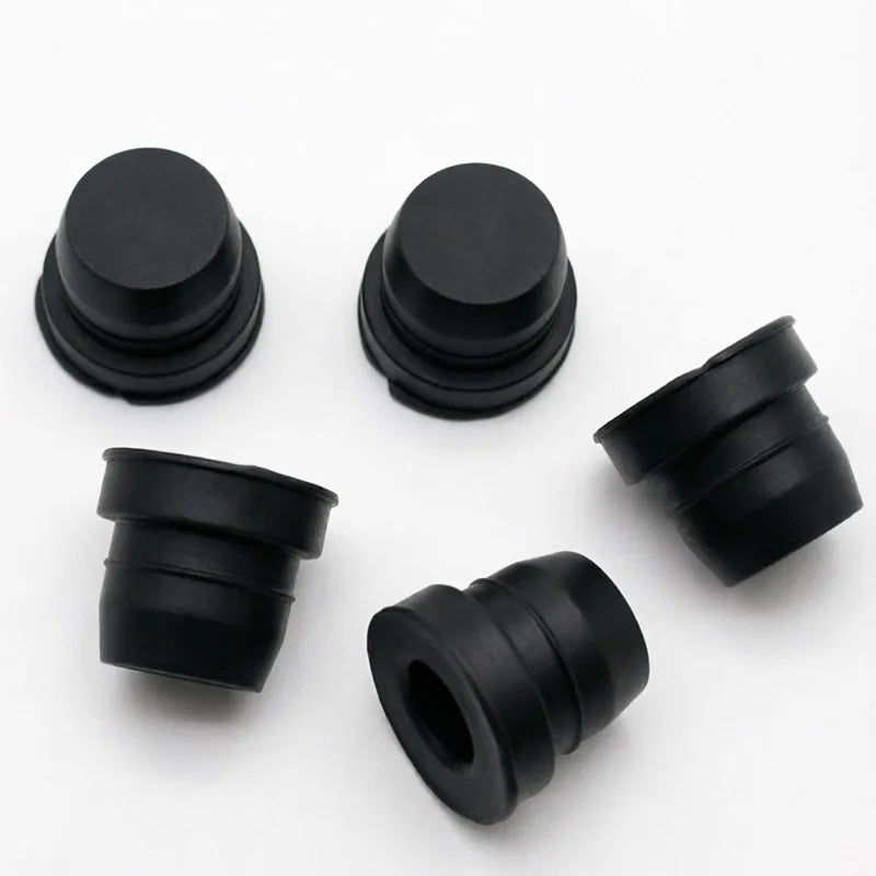 5PCS Black Rubber Brake Caliper Bleeder Screw Dust Cap Prote