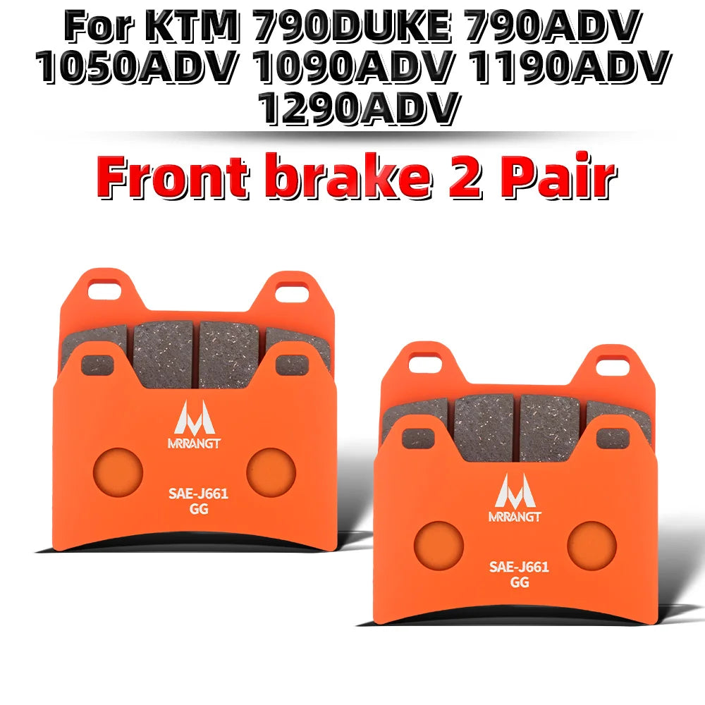 MRRANGT Motorcycle Ceramic Brake Pads Kit For KTM Duke 390 790 1290 Adventure ADV 790 1050 1090 1190 1290 Models Front Rear Set