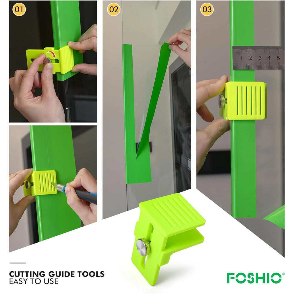 FOSHIO 2pcs/Pack Window Tint Edge Cutting Small Guide Plate 