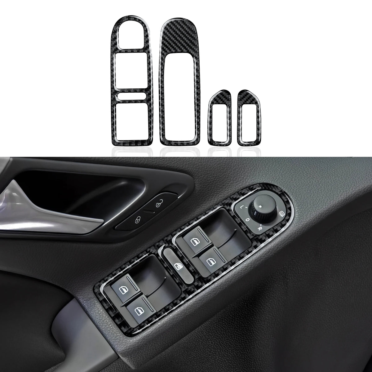 Car Center Console Gear Shift Panel For Volkswagen Golf VI M