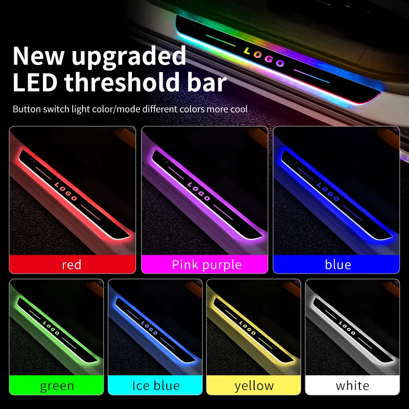 Customized Car door illuminated sill light logo Projector la