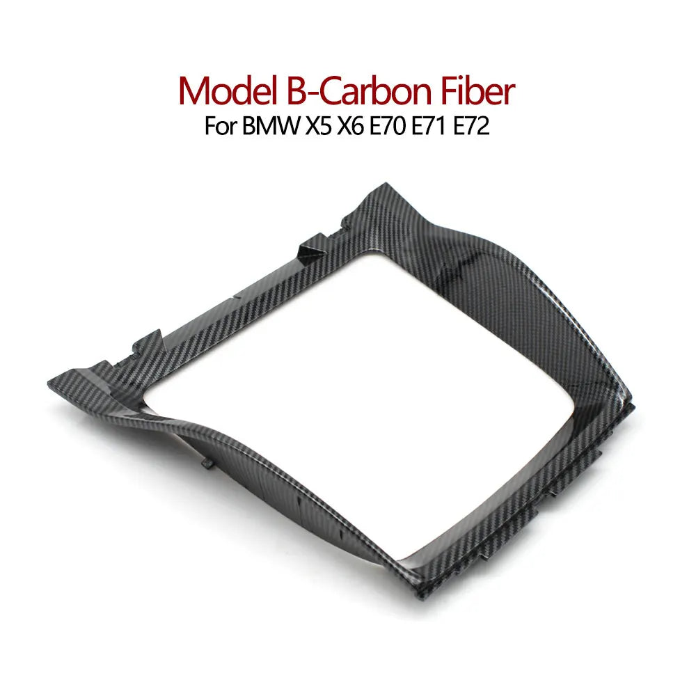 LHD RHD Car Front Center Console Water Cup Holder Decorative Cover Panel Trim For BMW X5 X6 E70 E71 E72 51166956756 51169129401