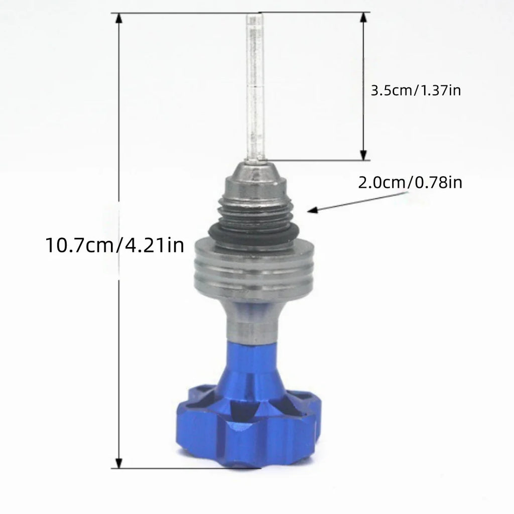 1pcs Aluminum Motorcycle Engine Oil Dipstick Filler Cap Plug