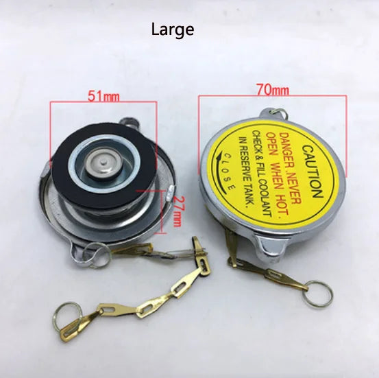 Car Radiator Cap Universal Radiator Cap Nozzle Cover Loader Forklift Truck Agricultural Vehicles Big Small Size 1PC