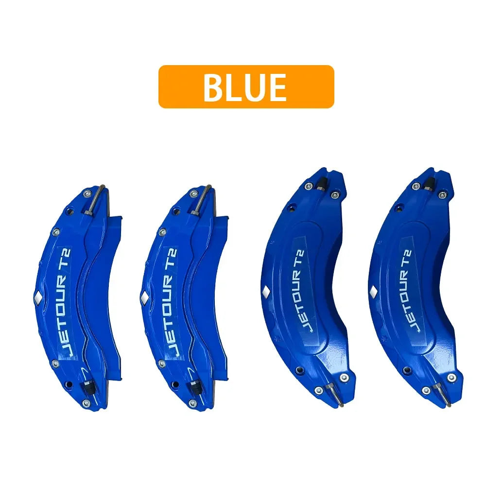 4pc Aluminum For Jetour Traveller T2 2024 Front Rear Brake Caliper Cover Metal Caliper Cover Kit Wheel Modification