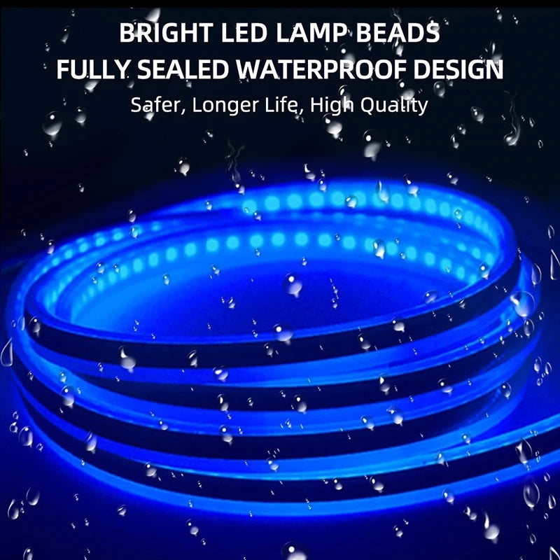 150cm LED Daytime Running Light Scan Starting Car Hood Decor