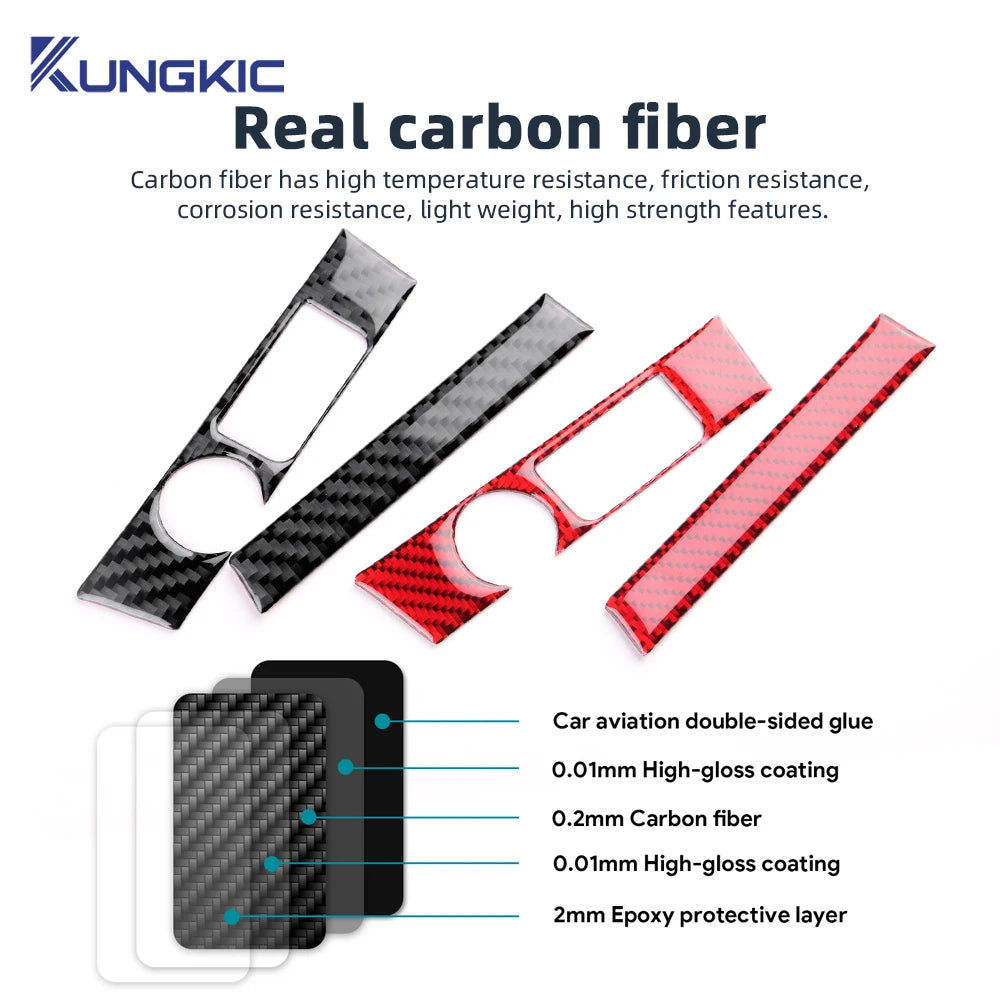 Real Soft Carbon Fiber Sticker For Seat Leon MK3 2017 2018 2