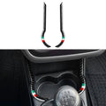 Car Center Console Cup Side Decorative Strips Carbon Fiber S