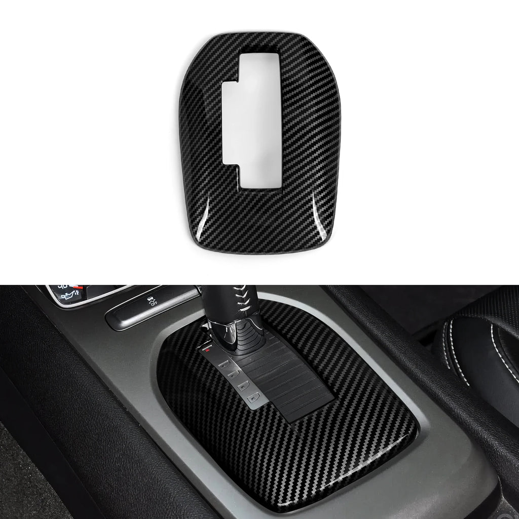 ABS Trim Car Center Console Gear Shift Panel Cover Carbon Fi