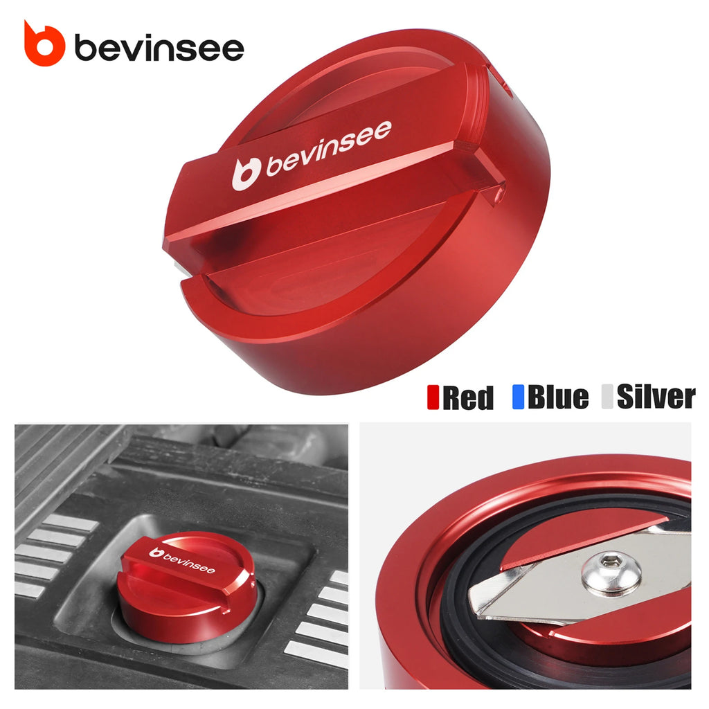 BEVINSEE Engine Oil Filler Neck Sealing Cap for BMW E60 E30 