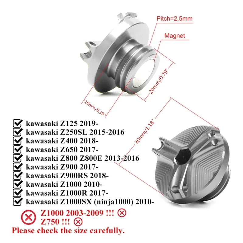 2025 For Kawasaki Z900 RS Z650 Z500 Z400 Z800 Z1000R Z1000SX