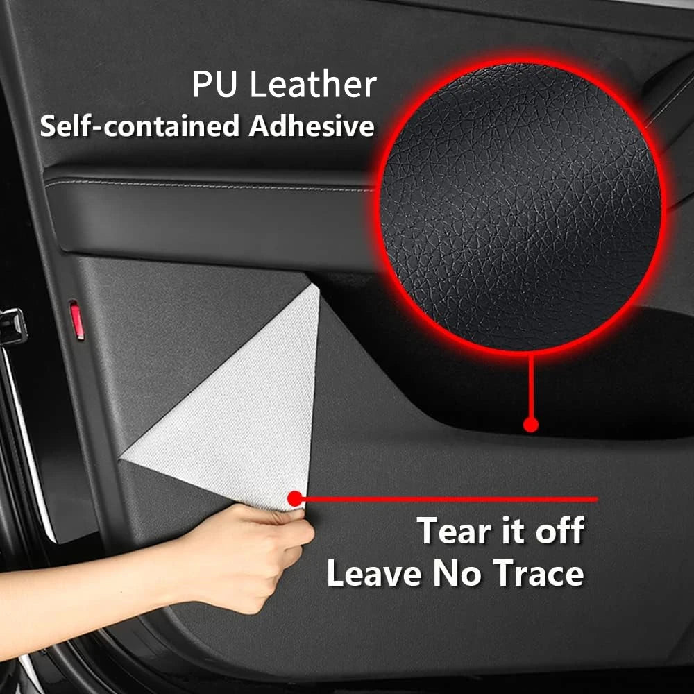 Car Door Anti-Kick Pad For Tesla Model YL 6-Seater Leather S