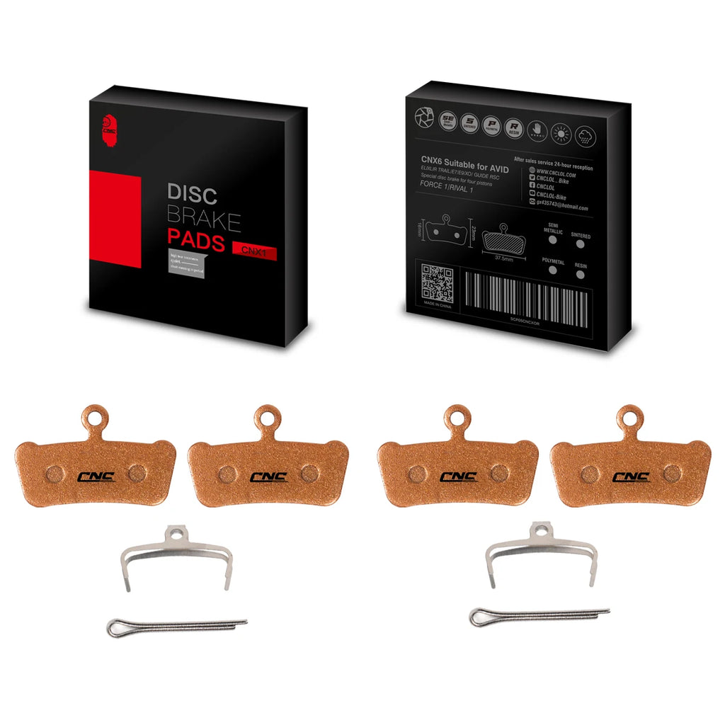 SUNTNUR MTB Brake Pads For SRAM G2 Guide R RS RSC LEVEL ULT ELIXIR7 9 TRAIL 4 Piston Resin/Ceramic Bike Brake Pads 2 Pairs