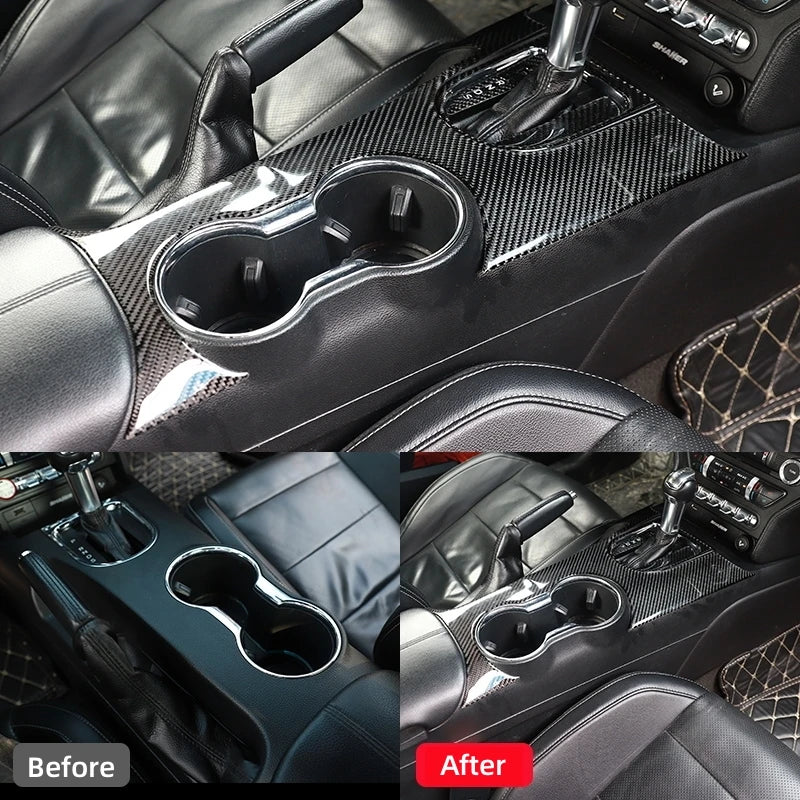 For Ford Mustang GT 2015-2021 Carbon Fiber Interior Car Gear