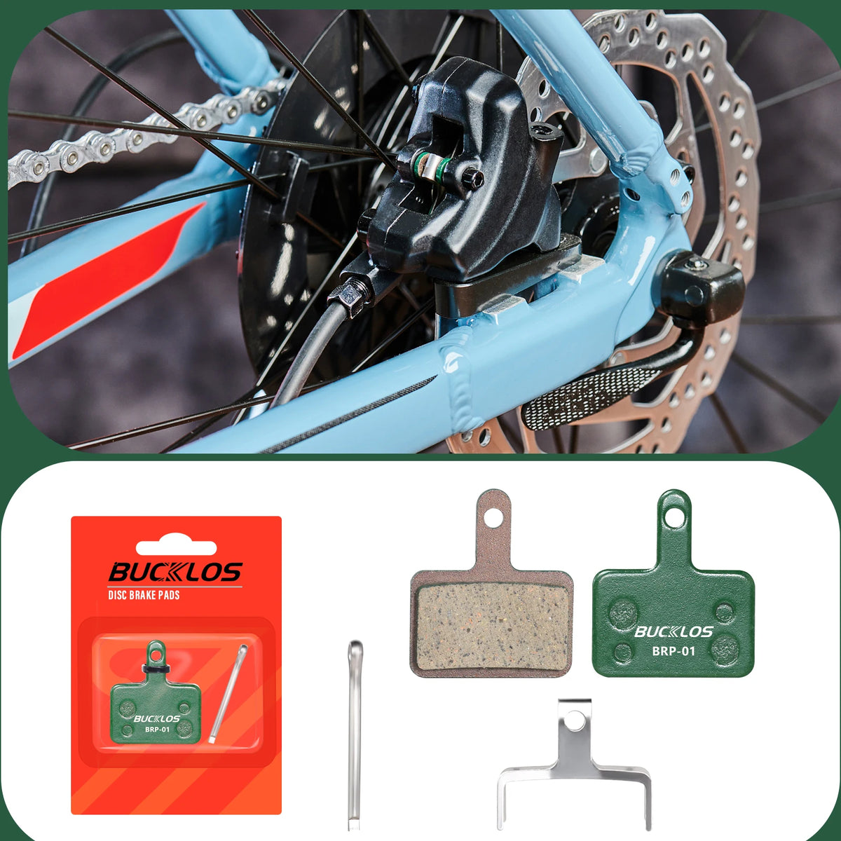 BUCKLOS MTB Ceramic Brake Pad Bicycle for Shimano B01S B03S 