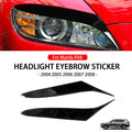 Car Front Headlight Eyebrow Eyelid Eyelash Cover Trim Piano 