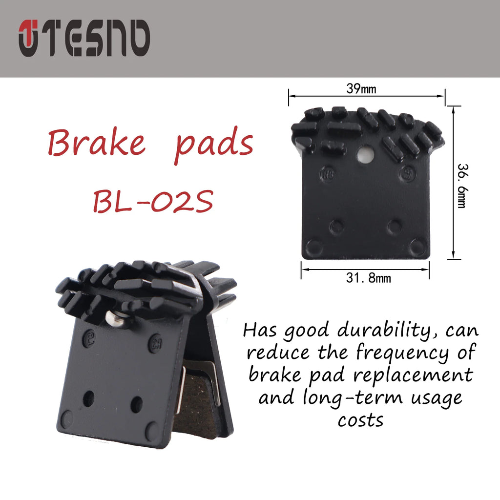 TESNO Ceramic Brake Pads for MTB Hydraulic Disc Brakes Shimano Compatible Bicycle Accessories for Mountain Road Bike