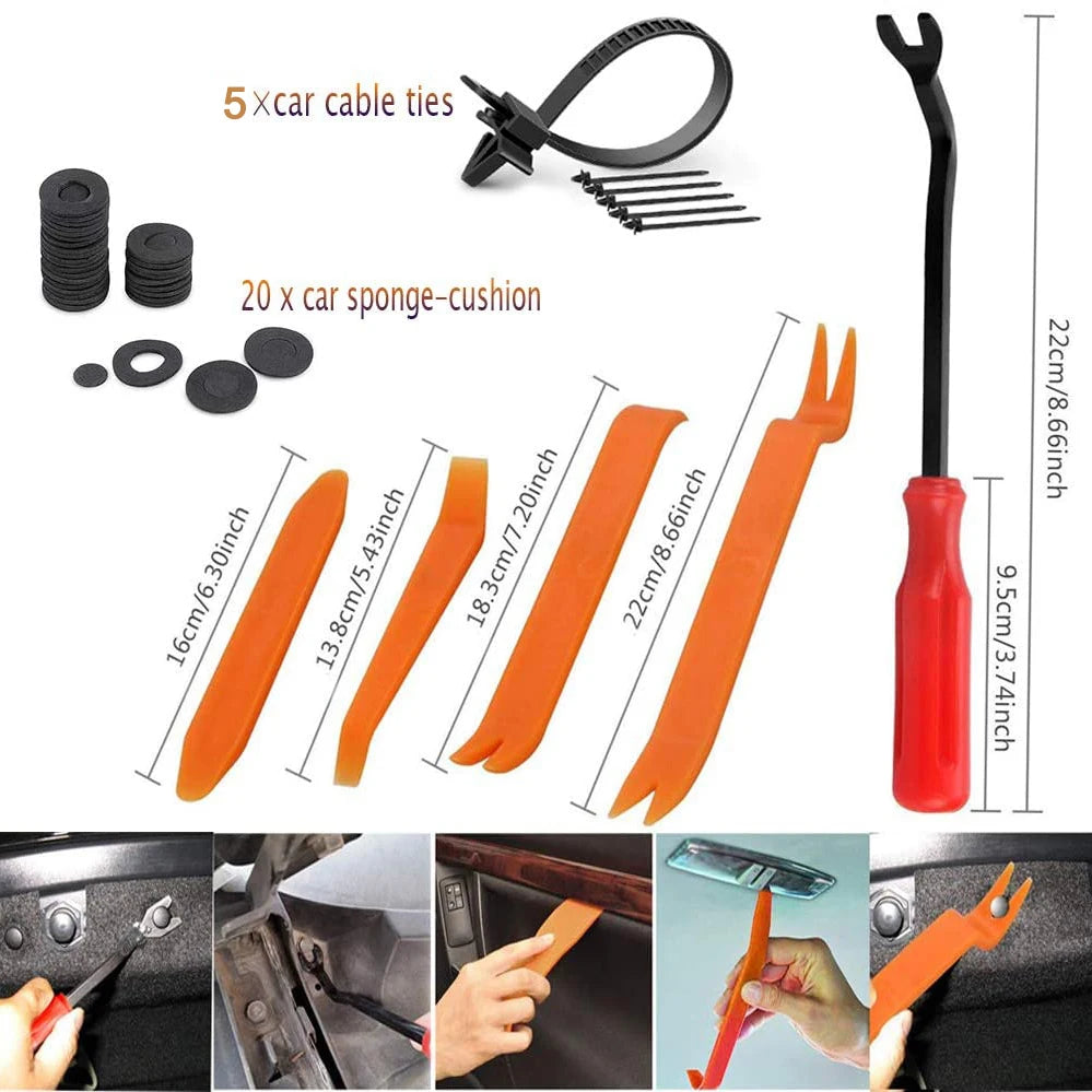 Car Mix Size Fastener Clips Tool Set Auto Body Push Retainer