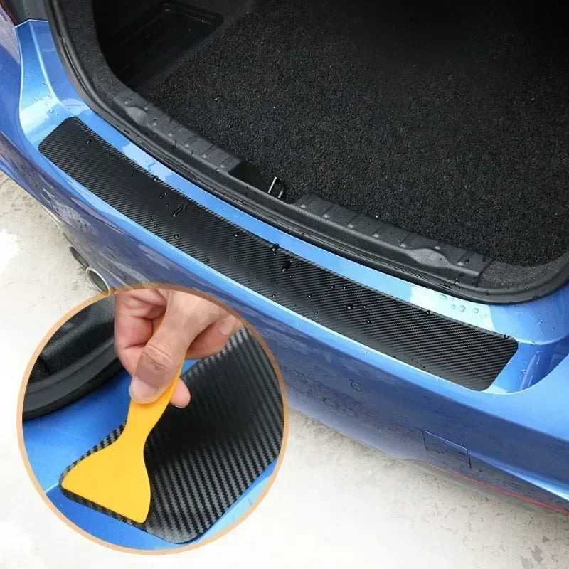 Universal Trunk Rear Guard Plate Sticker Car Rear Bumper Tri