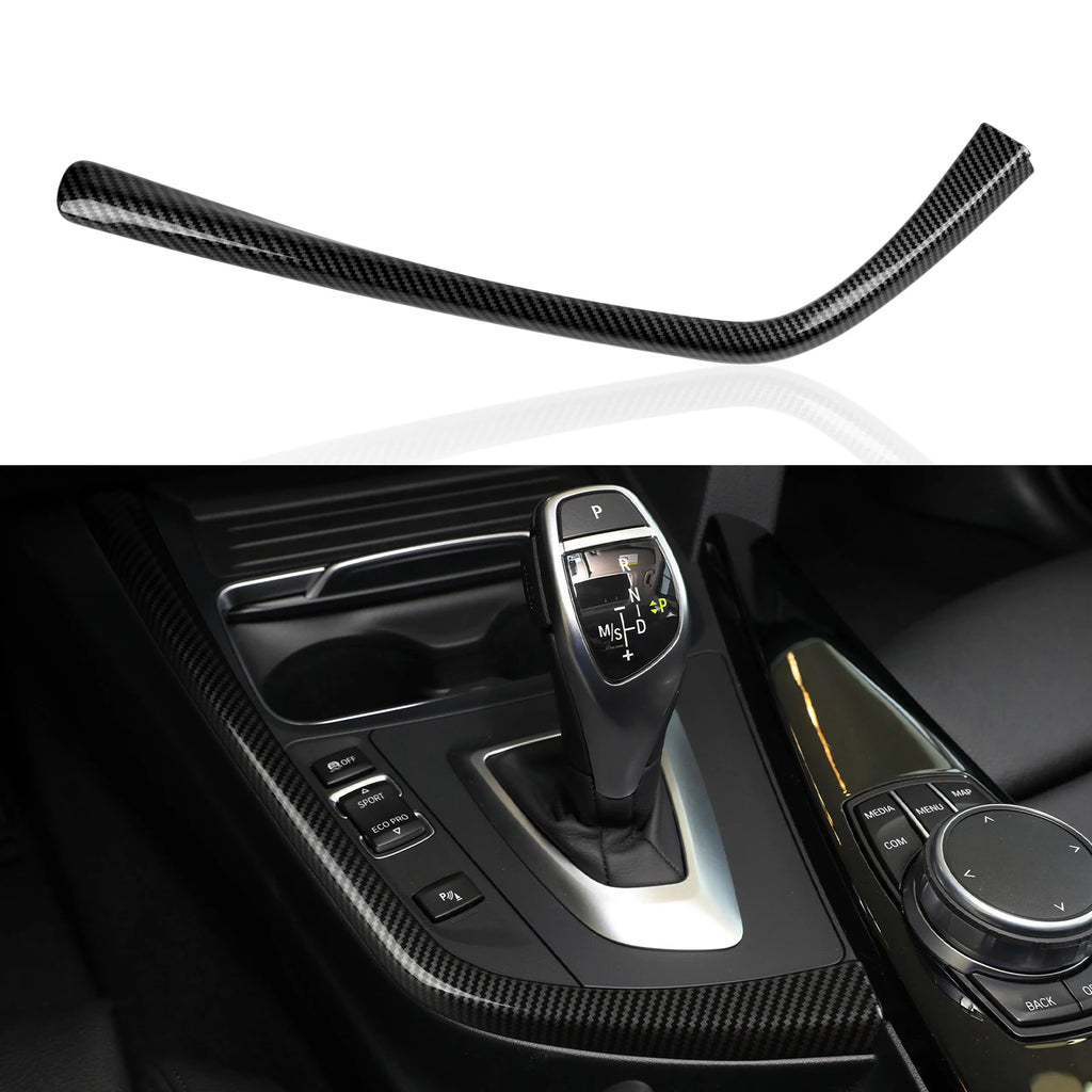 Car Center Console Dashboard Gear Shifter Panel For BMW F30 F31 F34 3GT F32 F33 F36 Trim Accessories Carbon Fiber ABS Sticker