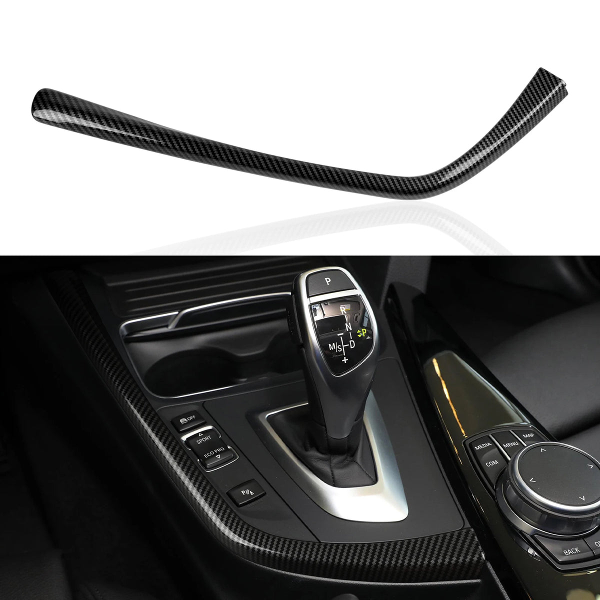 Car Center Console Dashboard Gear Shifter Panel For BMW F30 F31 F34 3GT F32 F33 F36 Trim Accessories Carbon Fiber ABS Sticker