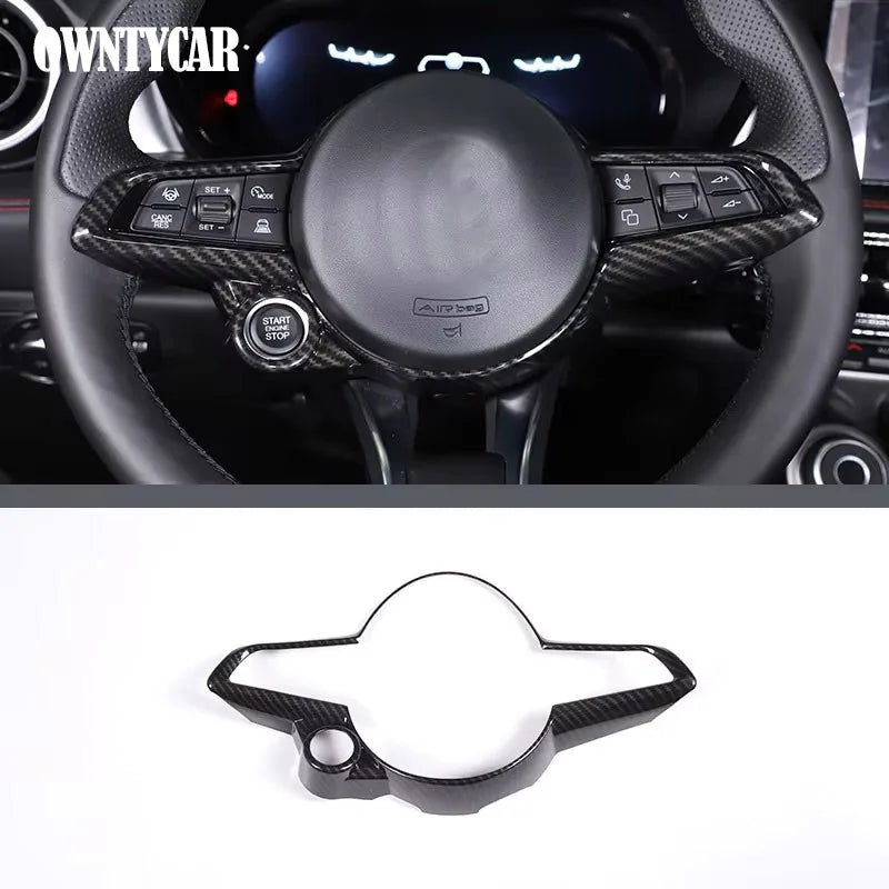 ABS Carbon Fiber For Alfa Romeo Stelvio 2017-2020 Car Interior Trim Sticker Accessories Car Modification Car Styling