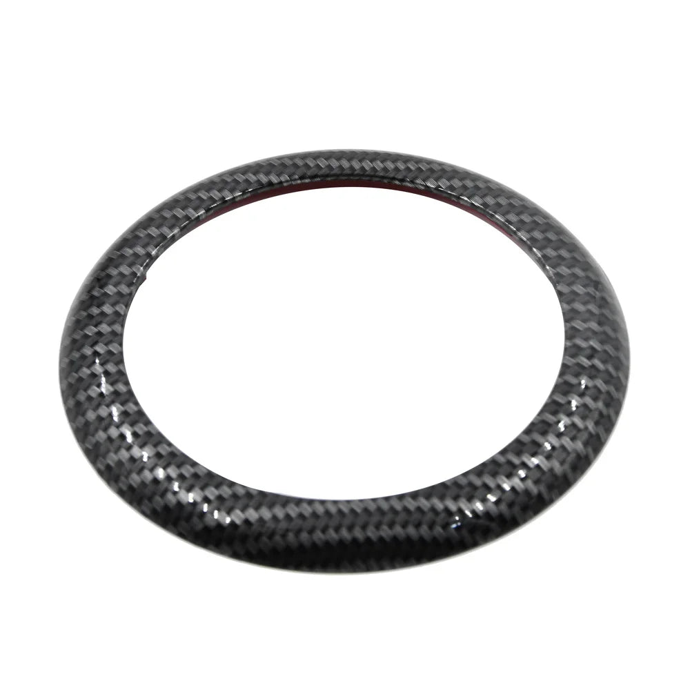 Black or Carbon Fiber Style for BMW 1 Series F20 F21 New Rear Badge Ring Logo Cover Trim Frame Easy Installation Car Accessories