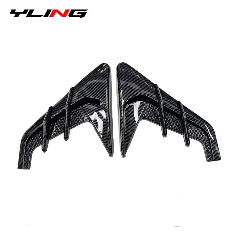 2pcs Universal Car Air Flow Fender Hood Intake Vent Cover Tr