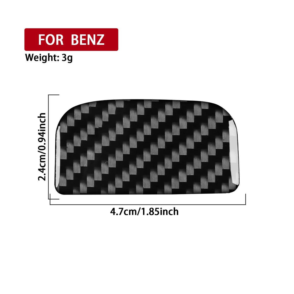Real Carbon Fiber Car Accessories Storage Trim Cover Soft St