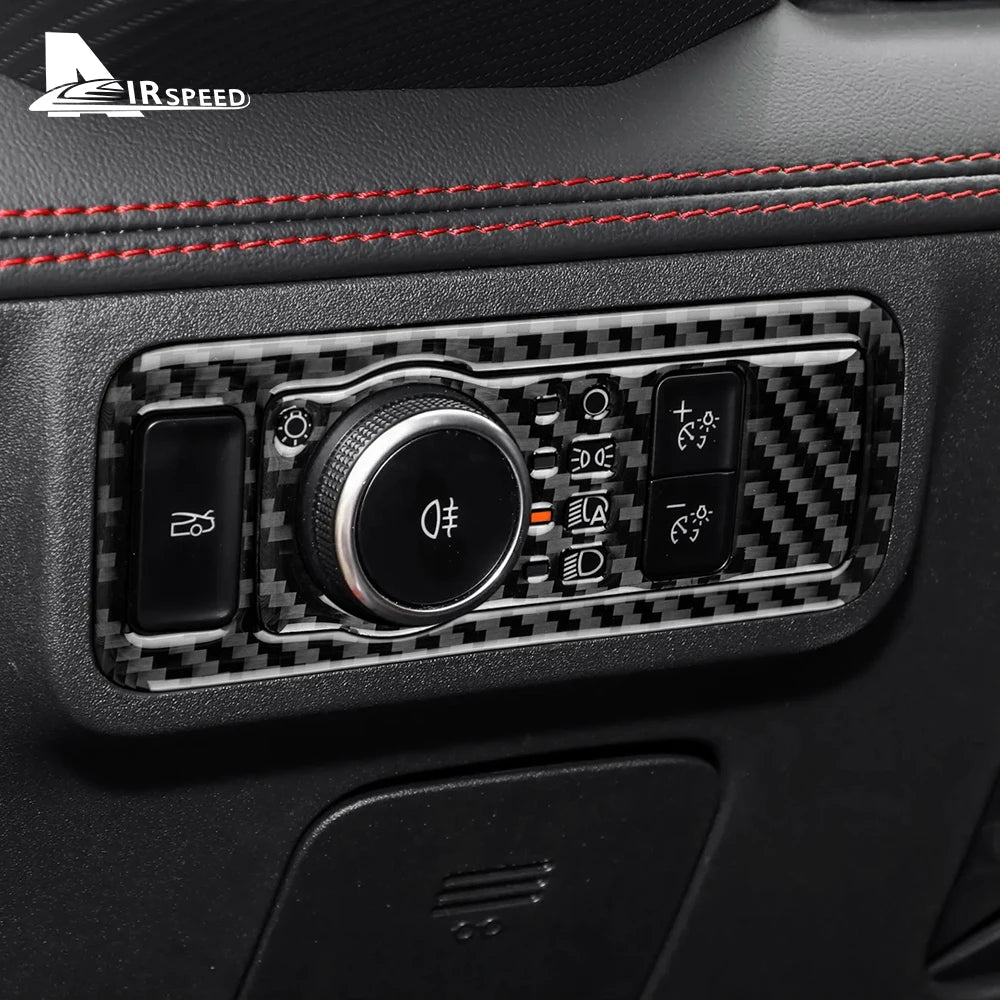Real Soft Carbon Fiber Sticker For Ford Mustang GT Dark Hors