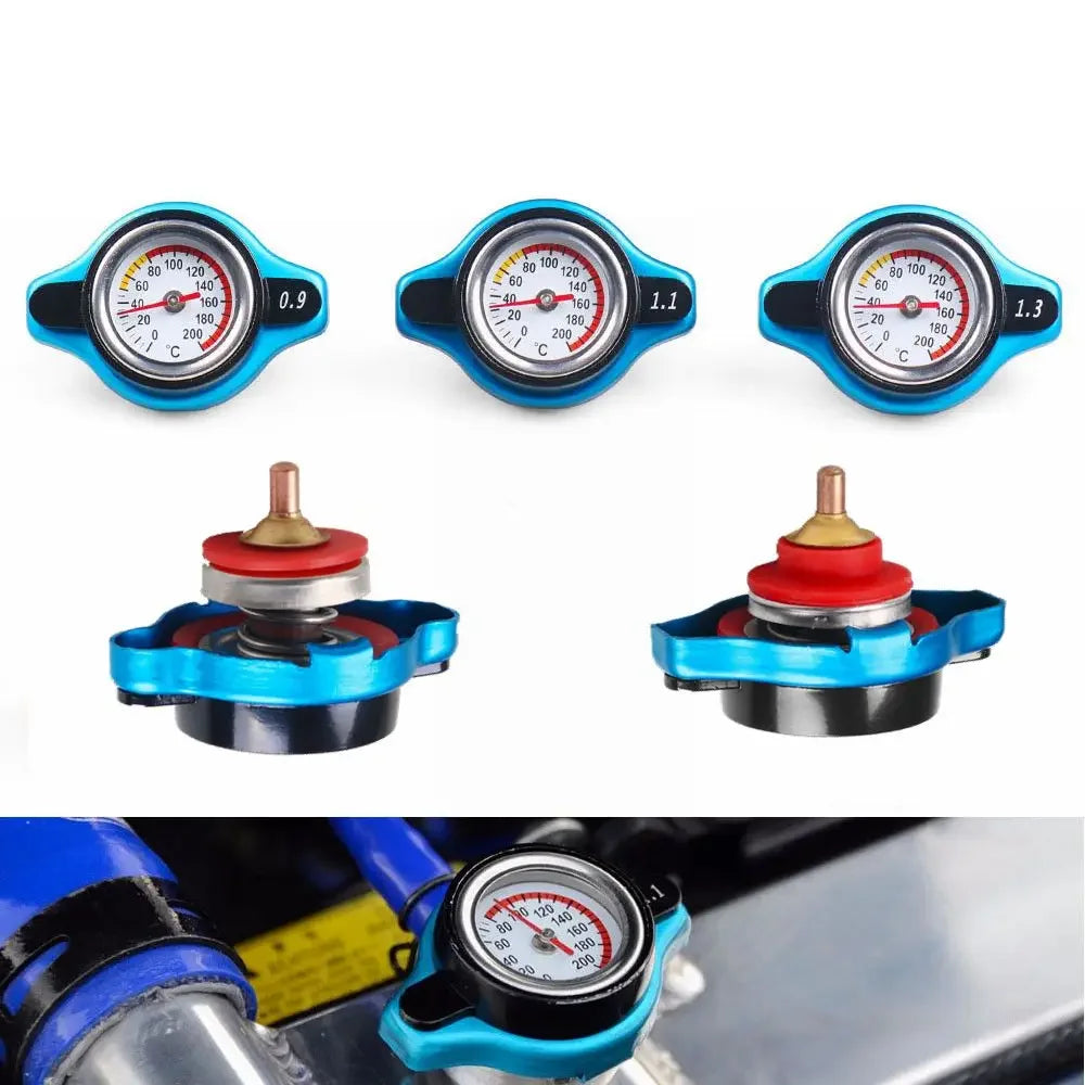 Genuine Car Thermostatic Gauge Radiator Cap 0.9 1.1 1.3 Bar 