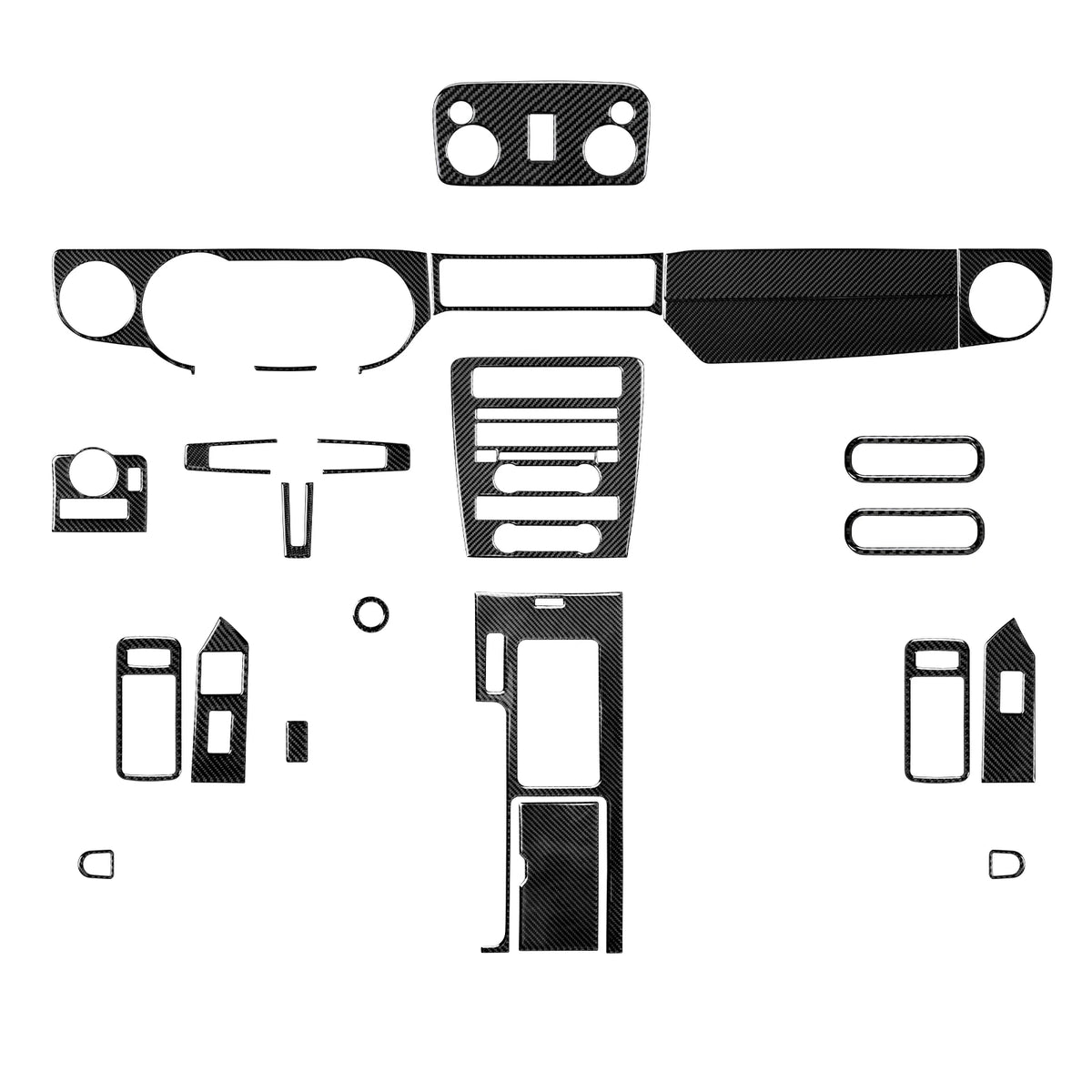 For Ford Mustang GT Shelby (2010-2014) Carbon Fiber Interior