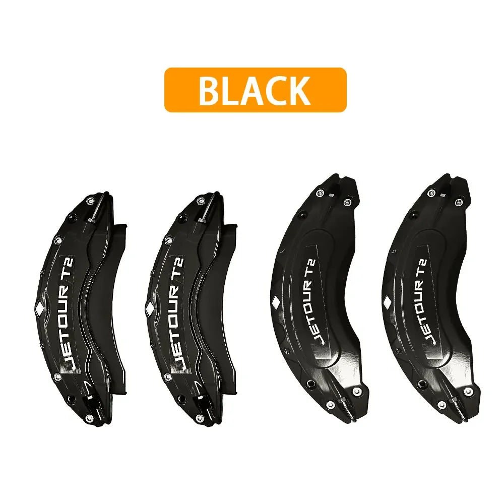 4pc Aluminum For Jetour Traveller T2 2024 Front Rear Brake Caliper Cover Metal Caliper Cover Kit Wheel Modification