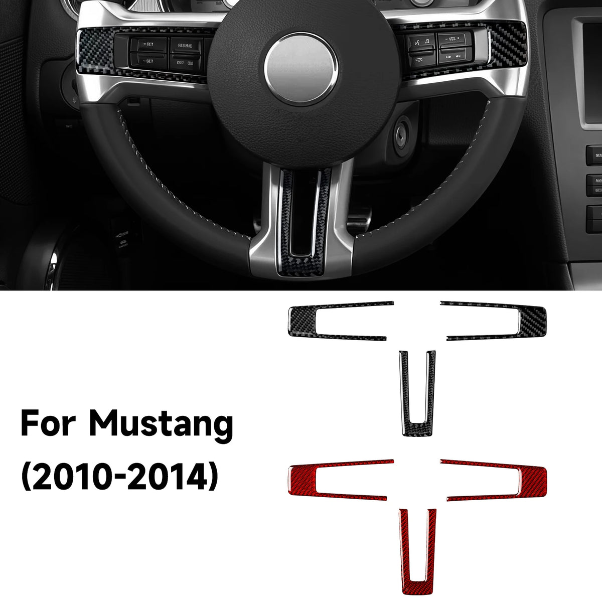 For Ford Mustang GT Shelby (2010-2014) Carbon Fiber Interior