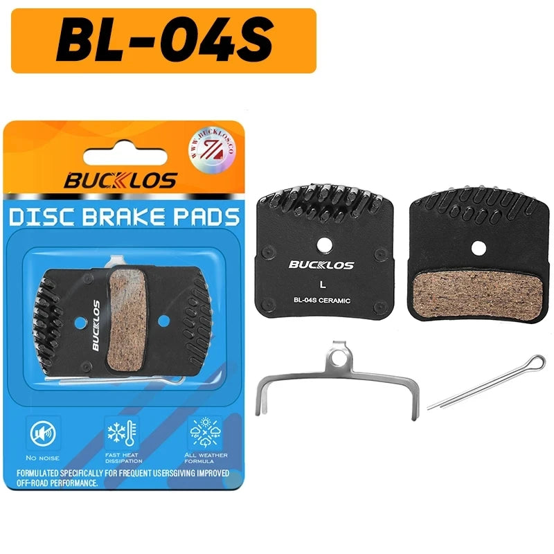 BUCKLOS Ceramic Bike Brake Pads Bicycle Hydraulic Disc Brake Pad Road MTB Brakes Pads Fit Shimano for Sram Bicycle Accessories