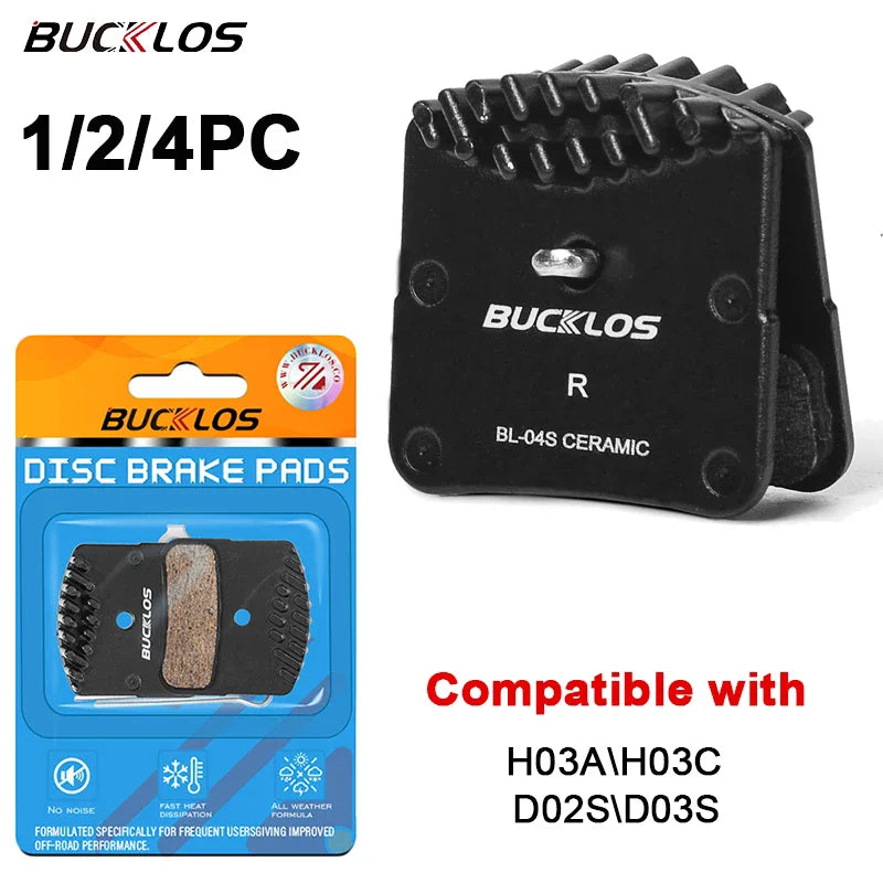 BUCKLOS Ceramic Bicycle Brake Pads MTB Bike Hydraulic Brake 