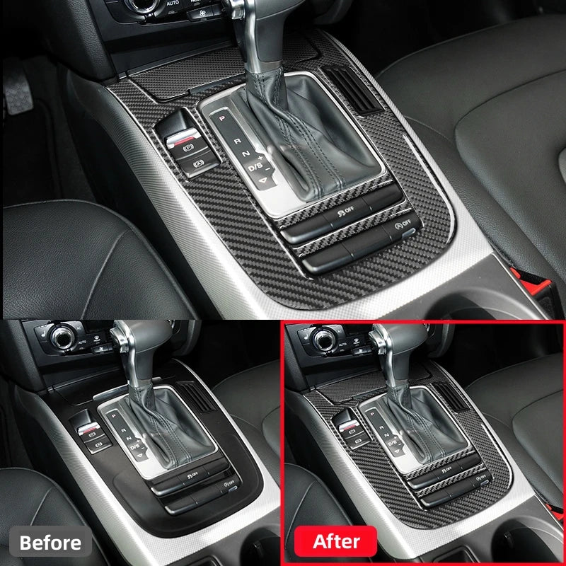 For Audi A4 B8 A5 Q5 2009-2018 Interior Accessories Carbon F