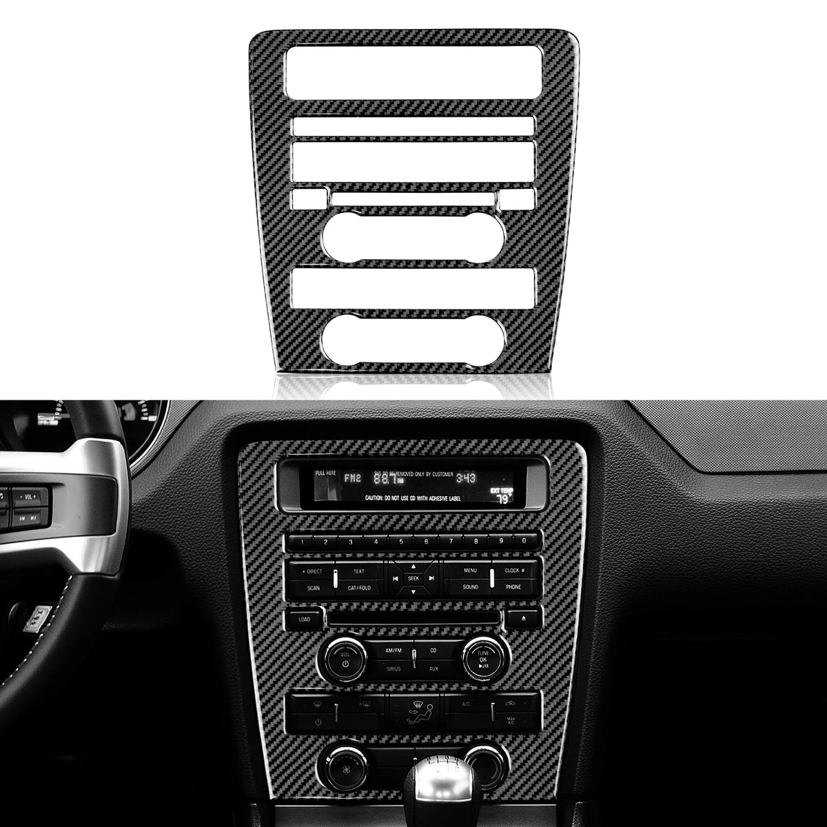 For Ford Mustang GT Shelby (2010-2014) Carbon Fiber Interior