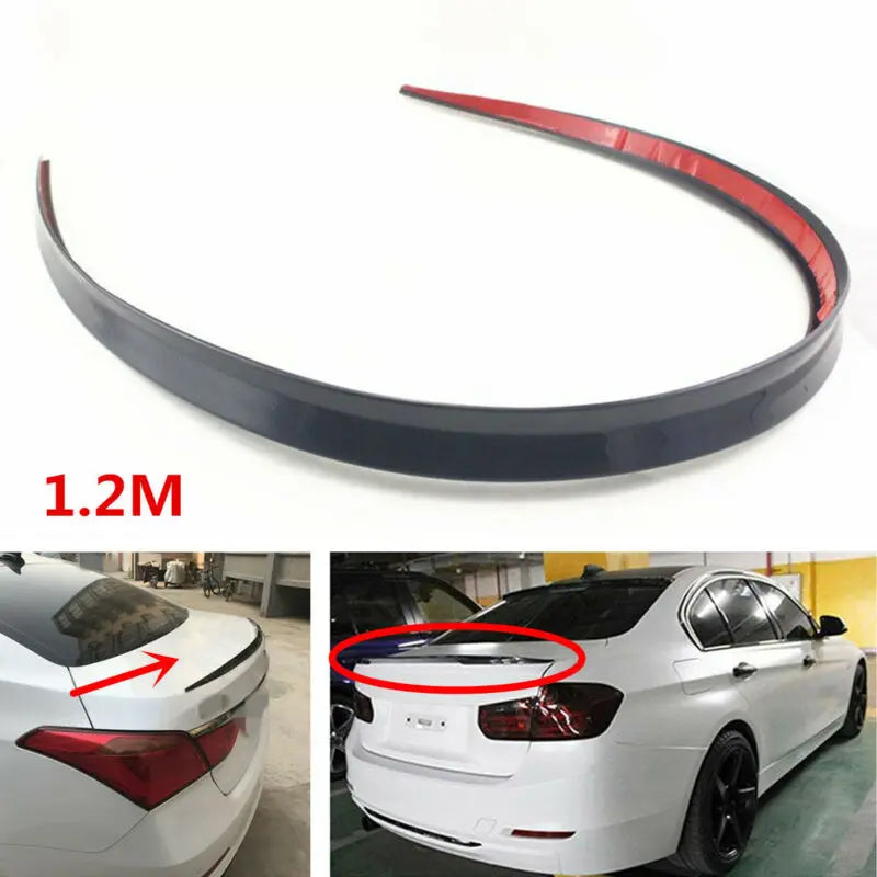 Car ABS Universal 1.2M BlackSpoiler Carbon Fiber Accessory C