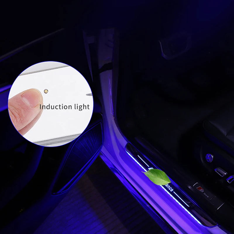 Customized Magnetic Car Door Sill Pedal Illuminated Lights L