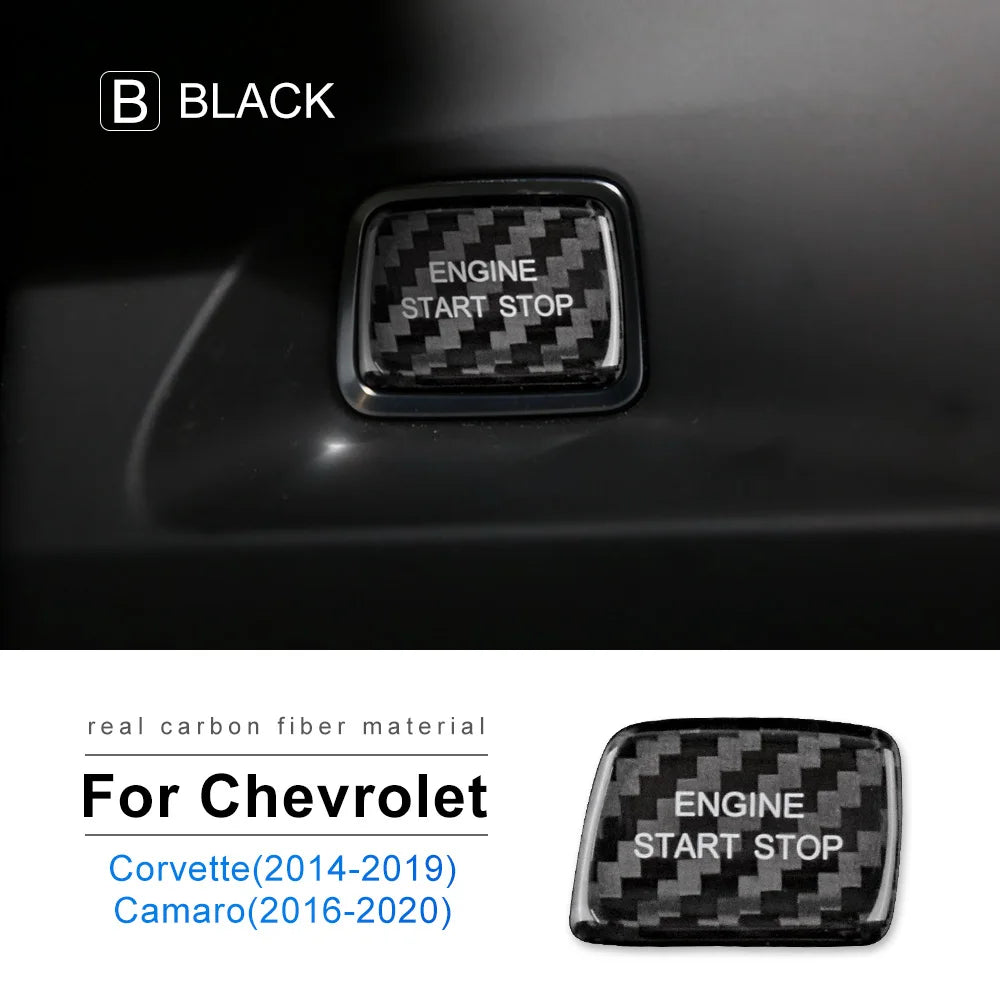 Real Carbon Fiber for Chevrolet Camaro 2016 2017 2018 2019 2020 2021 2022 2023 Car Interior Trim Red Black Accessories Sticker