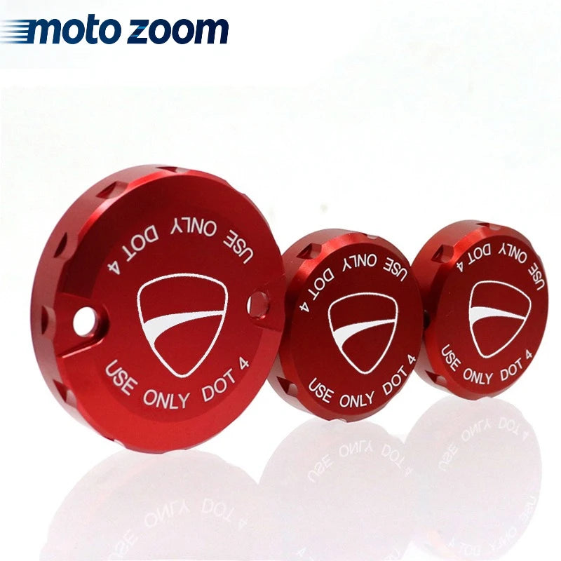 For Ducati Panigale V2 V4 V4S V2P Speciale Clutch Rear Brake Fluid Reservoir Cover Engine Oil Valve Cap Cover