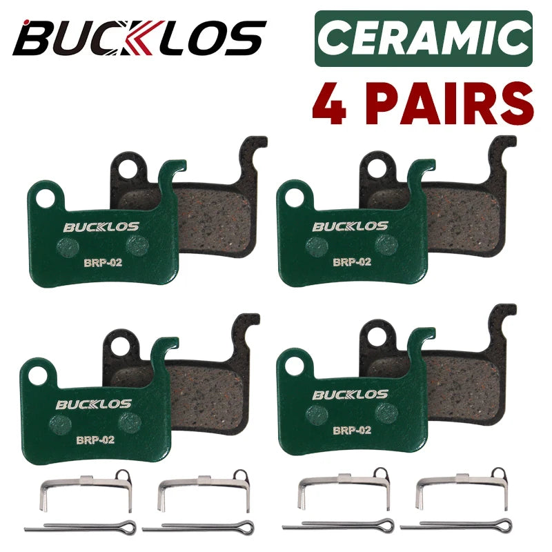 BUCKLOS Ceramic Hydarulic Disc Brake Pads For SHIMANO A01S M06 M07 Road Bicycle MTB Brake Pad Wear-resistant Disc Brake Pads