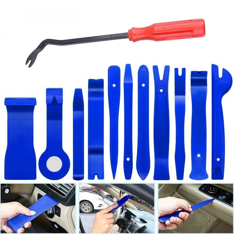 12pcs Auto Door Clip Panel Trim Removal Tools Kits Navigatio