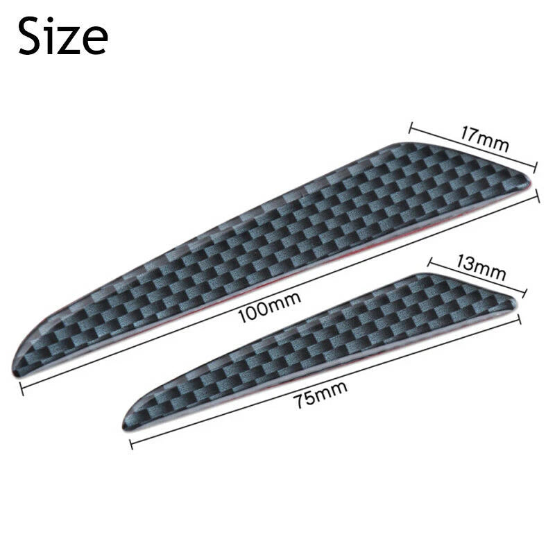4x Anti-collision Trim Carbon Fiber Car Door Edge Guard Stri